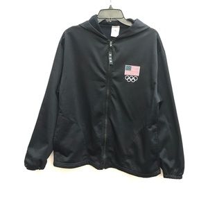 Large L United States Olympic Committee US United States Olympics Zip Up Jacket